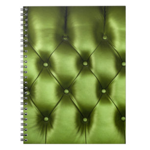 Cuaderno Textura de fondo de capitona verde oscuro genuina