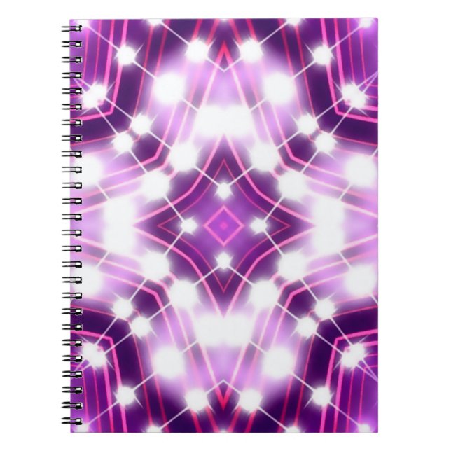 Cuaderno Textura de fondo de focos dinámicos (Frente)