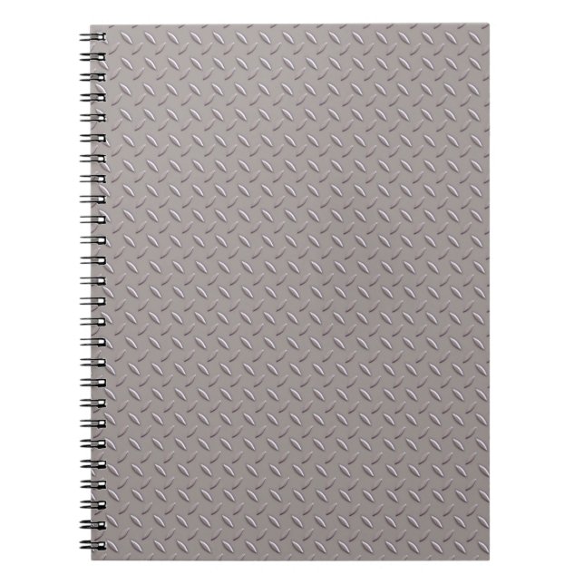 Cuaderno Textura de fondo placa metalizado (Frente)