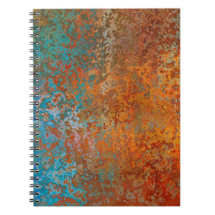 Cuaderno Textura de fondo roya marrón antiguo