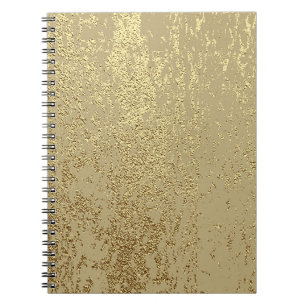 Cuaderno Textura de hueso de oro para crear efecto angustia
