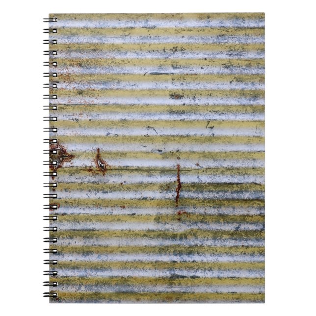 Cuaderno textura de hueso de zinc oxidada antigua,textura d (Frente)