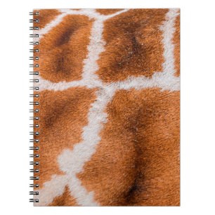Cuaderno Textura de impresión de jirafa