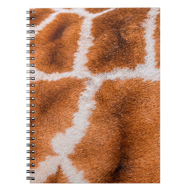 Cuaderno Textura de impresión de jirafa (Frente)