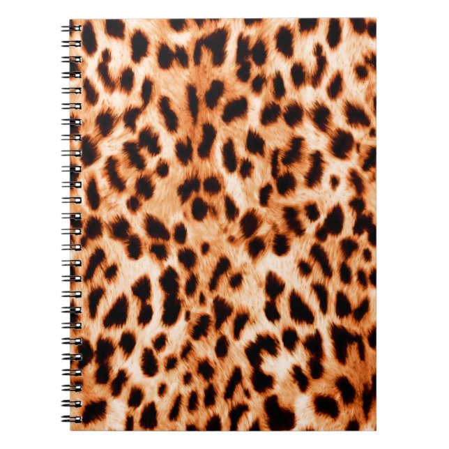 Cuaderno Textura de impresión de leopardo (Frente)