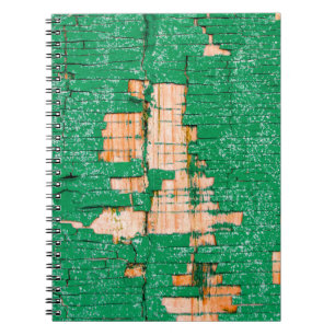 Cuaderno Textura de la antigua valla de madera con pintura 