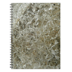 Cuaderno Textura De La Naturaleza Del Resumen De Hielo Glac