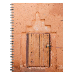 Cuaderno Textura de la ventana de madera tradicional marroq