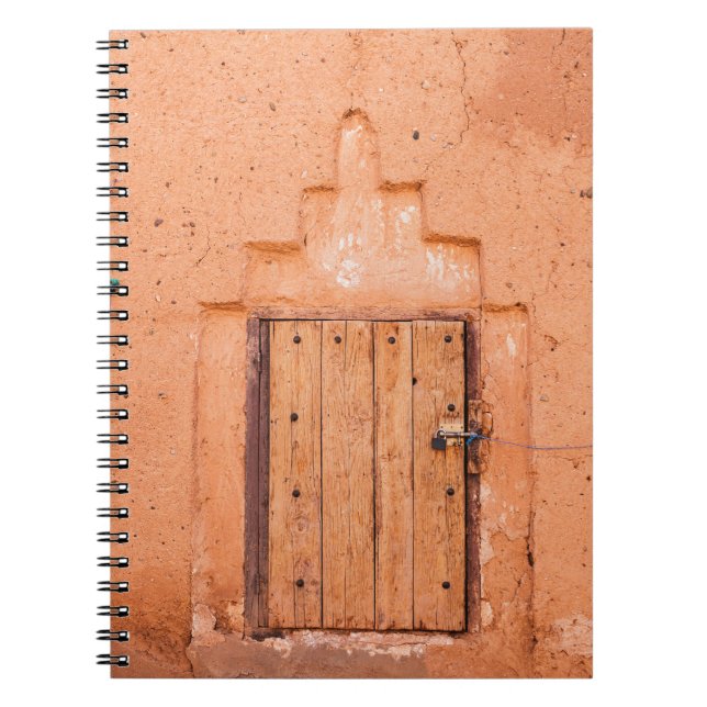Cuaderno Textura de la ventana de madera tradicional marroq (Frente)