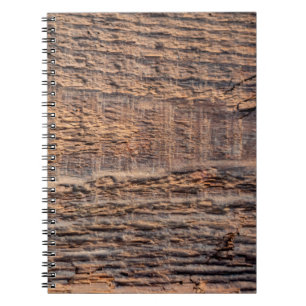 Cuaderno Textura de la vista superior de la madera antigua.