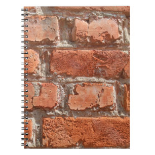 Cuaderno Textura de ladrillo viejo acribillado. Antecedente