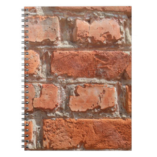 Cuaderno Textura de ladrillo viejo acribillado. Antecedente