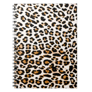 Cuaderno Textura de leopardo sin foco, huella animal africa