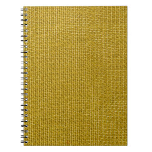Cuaderno Textura de lino amarillo cierre fondo de la foto.