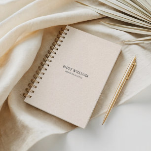 Cuaderno Textura de Lino Natural