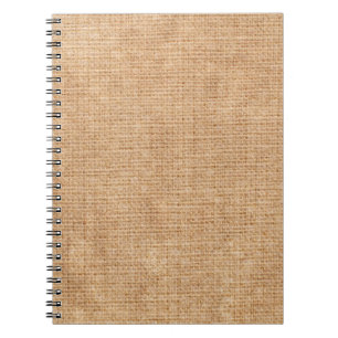 Cuaderno Textura de lino natural como bagaje, beige,