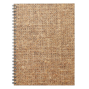 Cuaderno Textura de lino natural como fondo