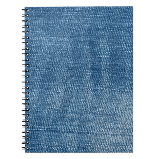 Cuaderno Textura de los vaqueros de denim azul de cierre (Frente)
