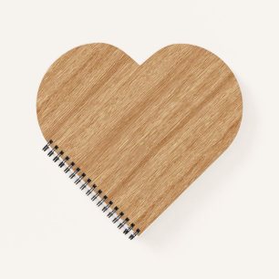Cuaderno Textura de madera cálida con grano de flujo natura