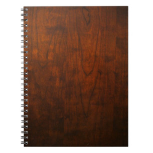 Cuaderno Textura de madera de caoba