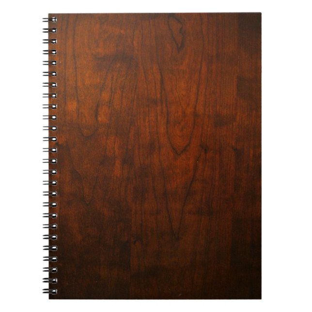Cuaderno Textura de madera de caoba (Frente)