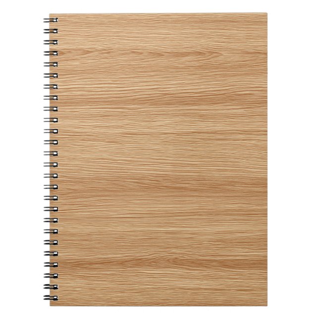 Cuaderno Textura de madera de grano cálido con flujo natura (Frente)
