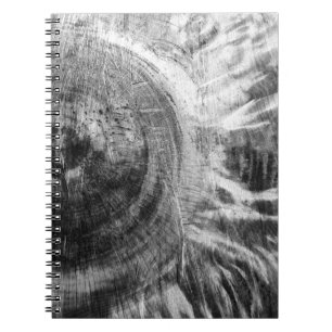 Cuaderno textura de madera en blanco y negro