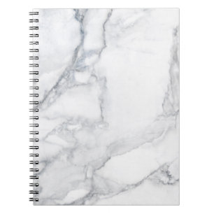 Cuaderno Textura de mármol blanco