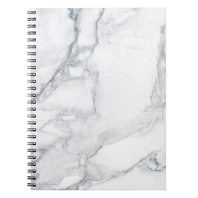Cuaderno Textura de mármol blanco (Frente)