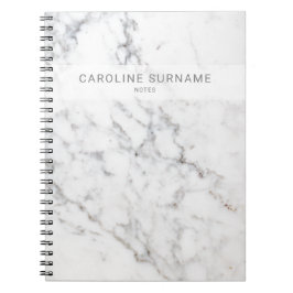 Cuaderno Textura de mármol blanco falso con aspecto similar