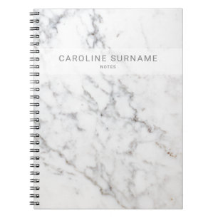 Cuaderno Textura de mármol blanco falso con aspecto similar