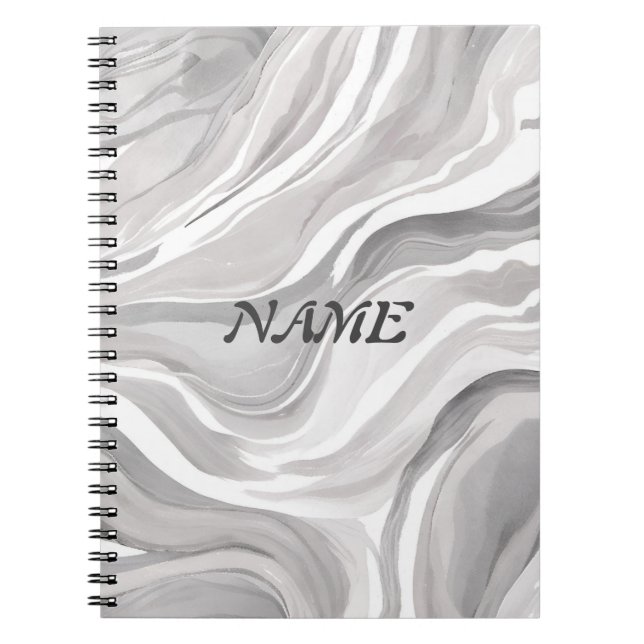 Cuaderno textura de mármol claro (Frente)