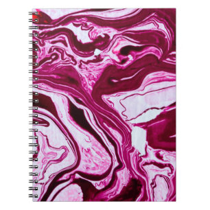 Cuaderno Textura de mármol magenta