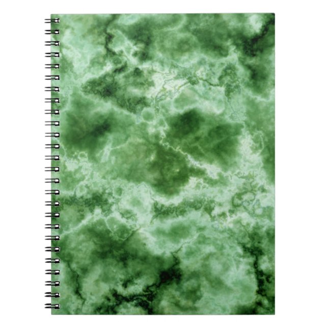 Cuaderno Textura de mármol verde (Frente)