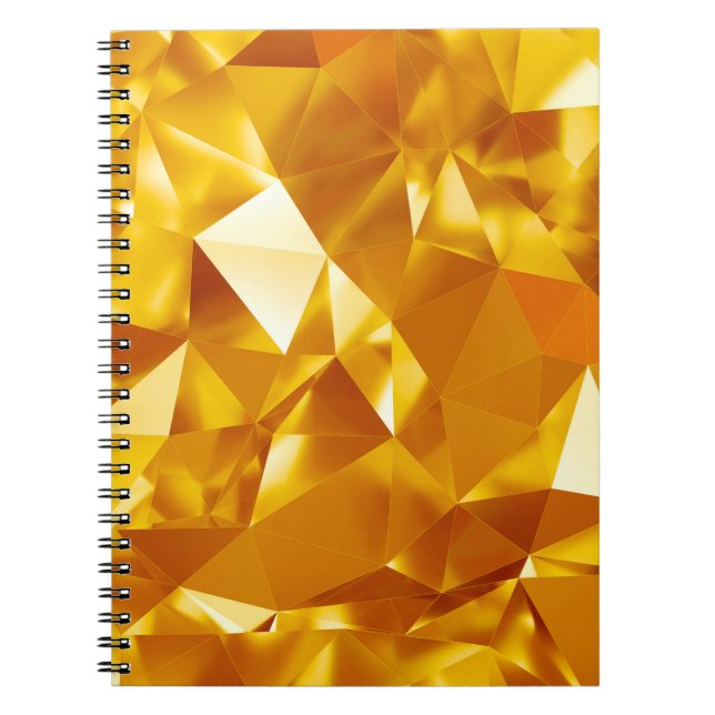 Cuaderno Textura de oro abstracta (Frente)