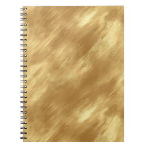 Cuaderno Textura de oro cepillado abstracto