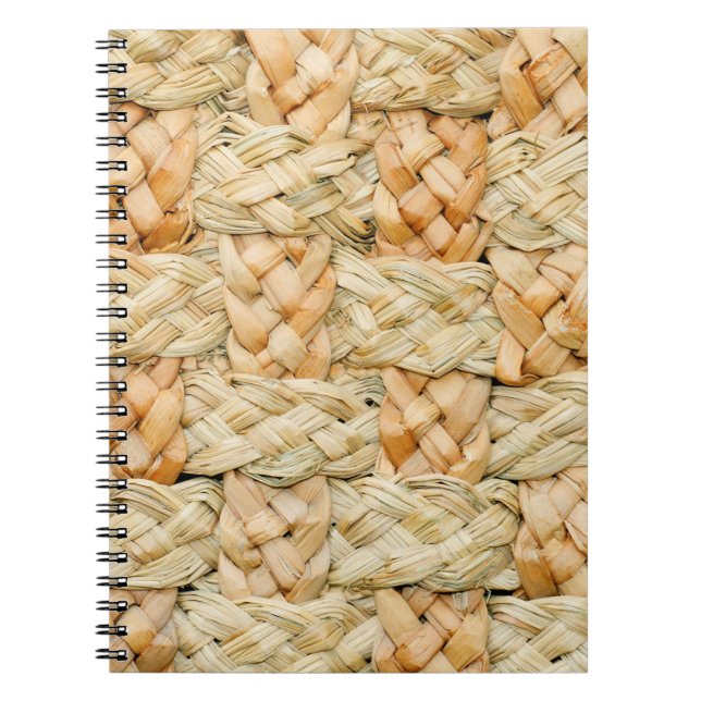 Cuaderno textura de paja natural  (Frente)