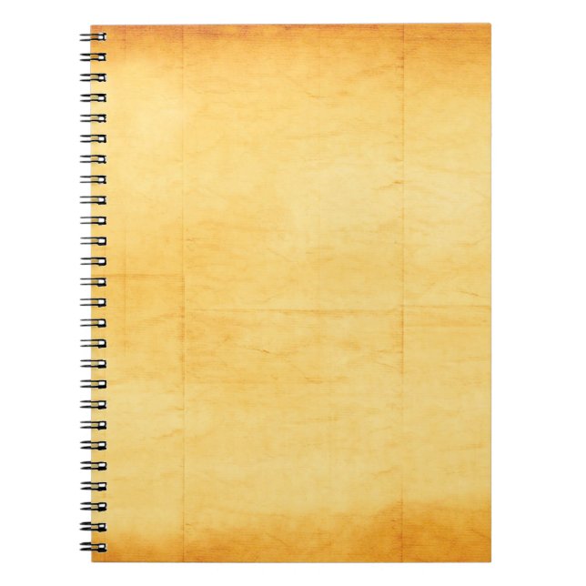 Cuaderno Textura de papel amarillo de papel antiguo (Frente)