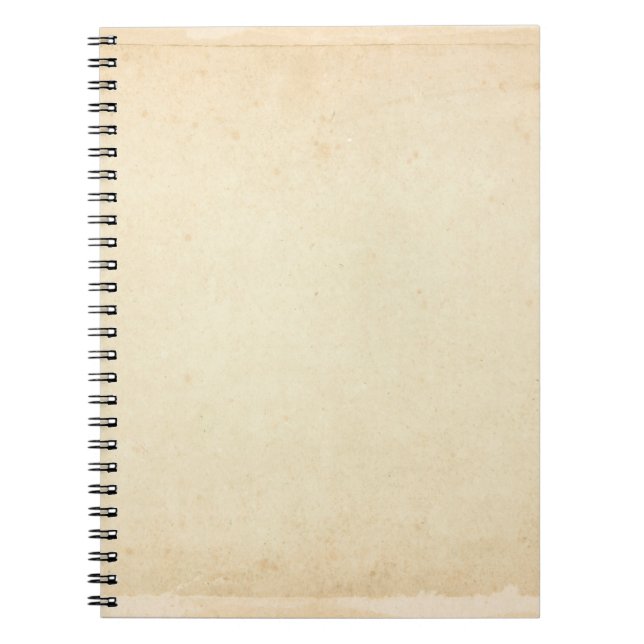 Cuaderno Textura de papel amarillo envejecido (Frente)