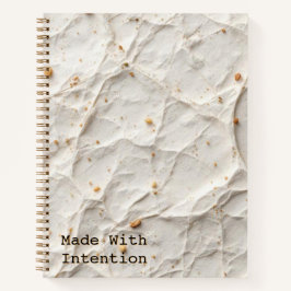 Cuaderno Textura de papel reciclado | Diseño de fibra natur