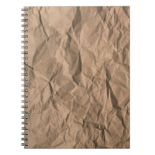 Cuaderno Textura de papel reciclado rugosa y marrón