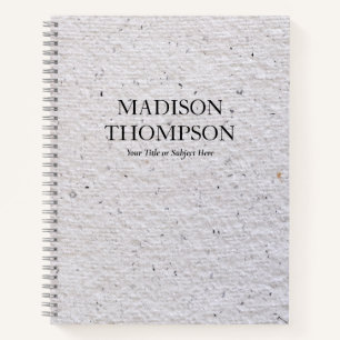 Cuaderno Textura de papel viejo y gris rústico
