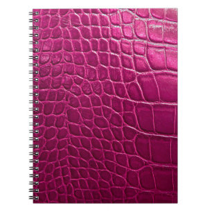 Cuaderno Textura de piel de cocodrilo rosa
