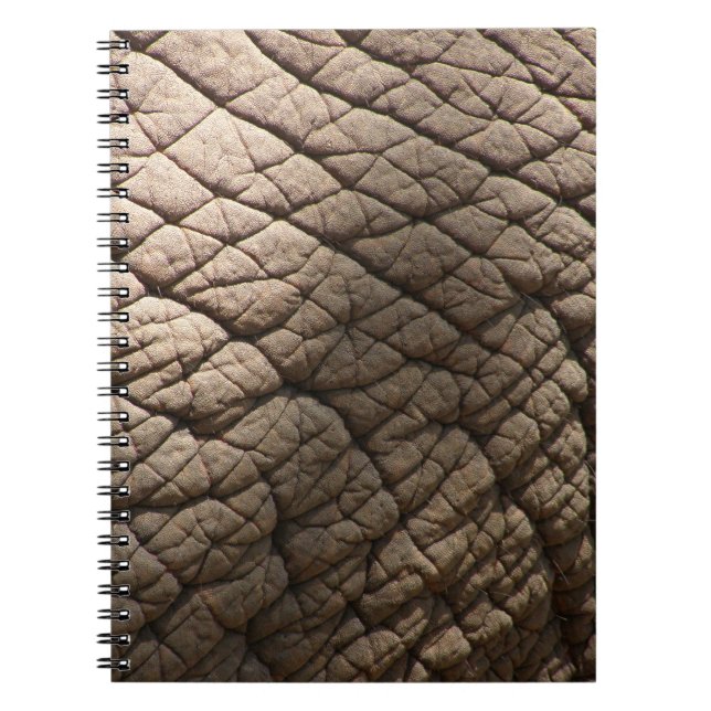 Cuaderno Textura De Piel De Elefante Real, Arrugada. (Frente)