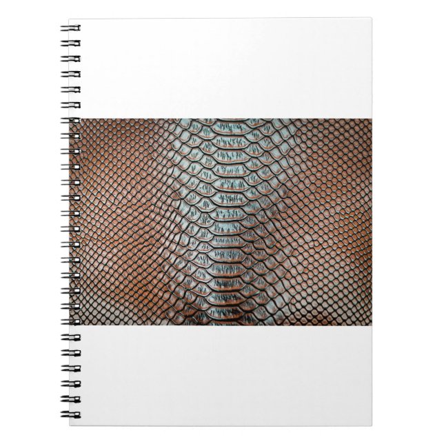 Cuaderno textura de piel de fondo textura, cocodrilo, l (Frente)