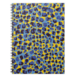 Cuaderno Textura de piel de guepardo, huella animal sin fis