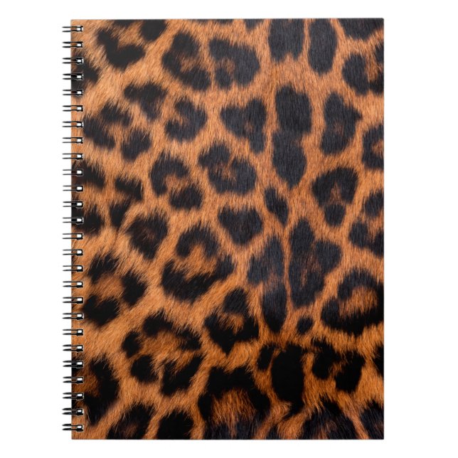 Cuaderno Textura de piel de leopardo: Mancha de leopardo de (Frente)