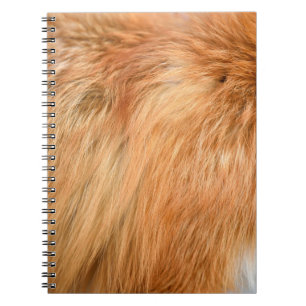 Cuaderno Textura de piel de zorro rojo
