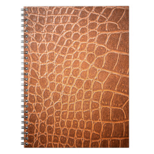 Cuaderno Textura de piel marrón para el fondo