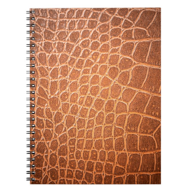 Cuaderno Textura de piel marrón para el fondo (Frente)